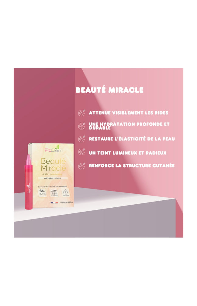 Sticks à boire anti-rides - Beauté miracle - Acide hyaluronique - 14 jours