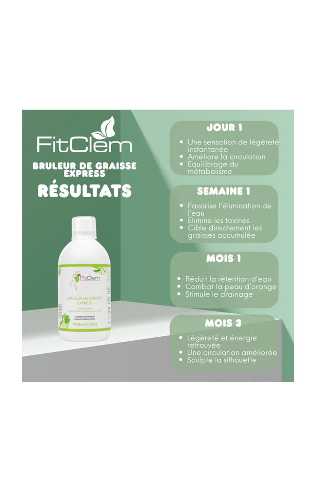 Sirop brûleur de graisse express - Guarana & thé vert - 20 jours