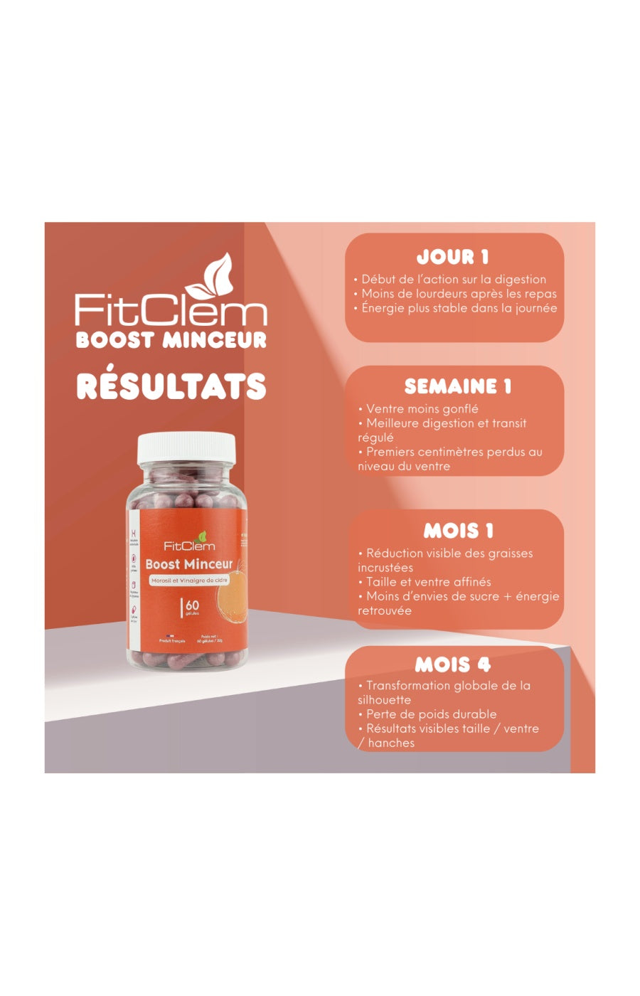 Cure boost minceur - Morosil & vinaigre de cidre - 3 mois