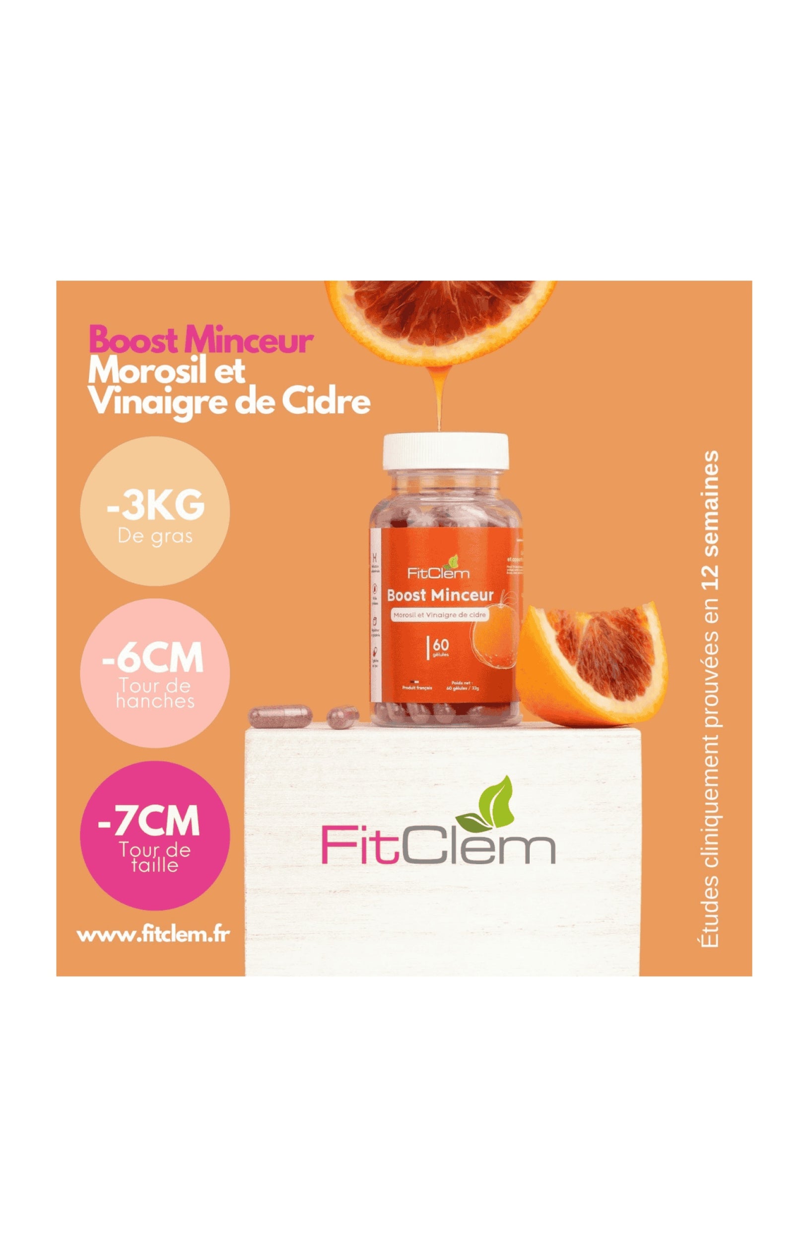 Cure boost minceur - Morosil & vinaigre de cidre - 1 mois