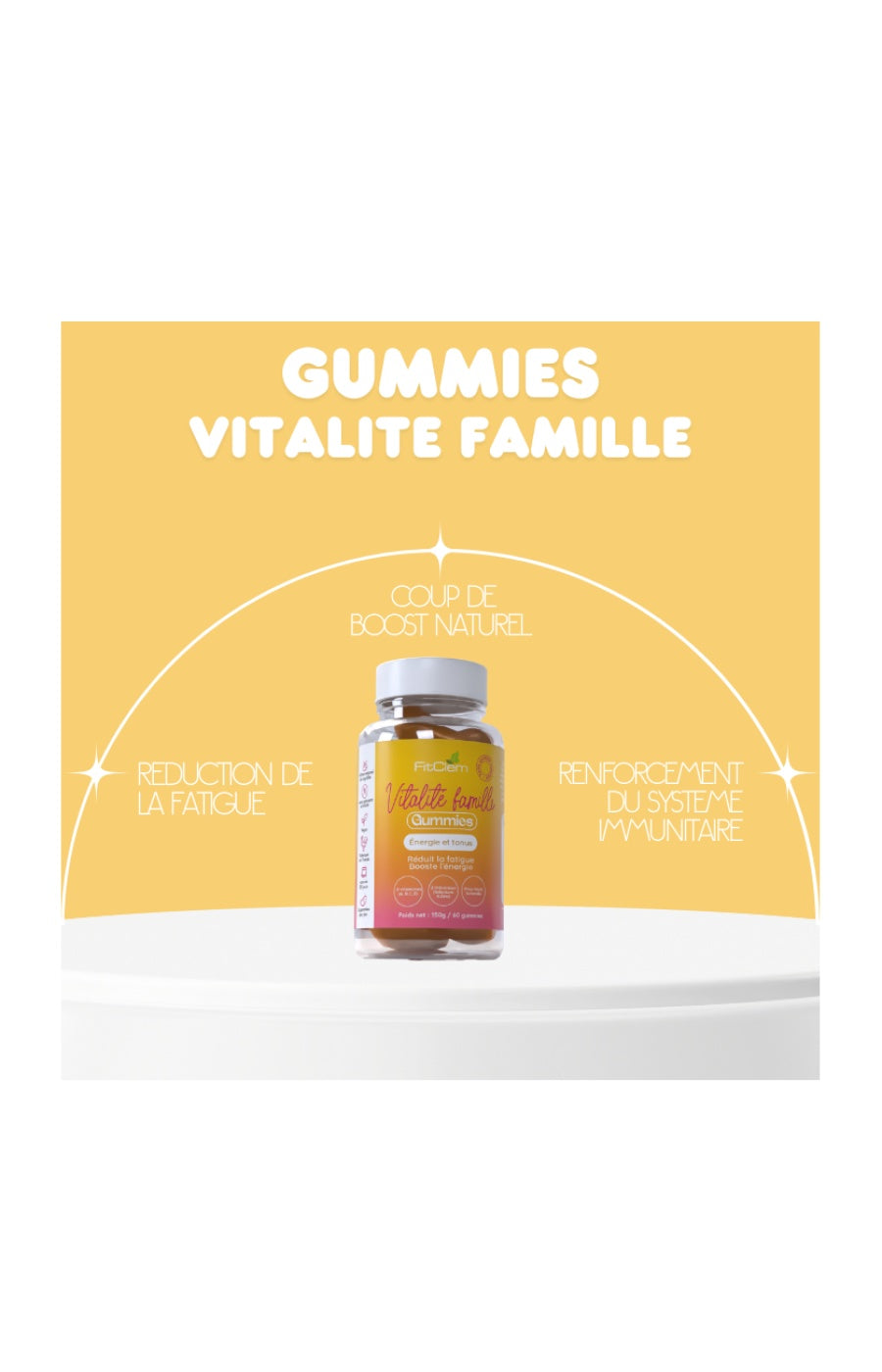 Gummies vitalité - Vitamies & zinc - Myrtille - 1 mois