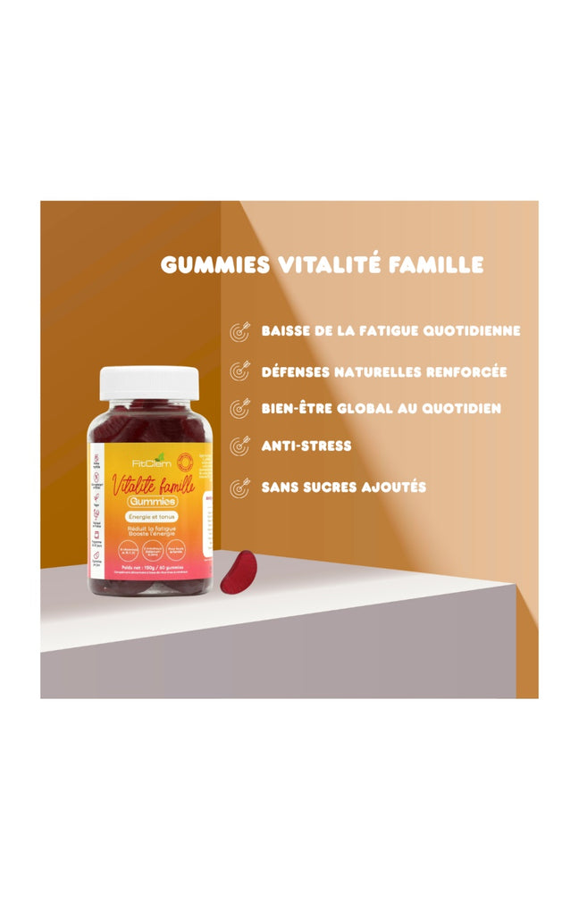Gummies vitalité - Vitamies & zinc - Myrtille - 3 mois