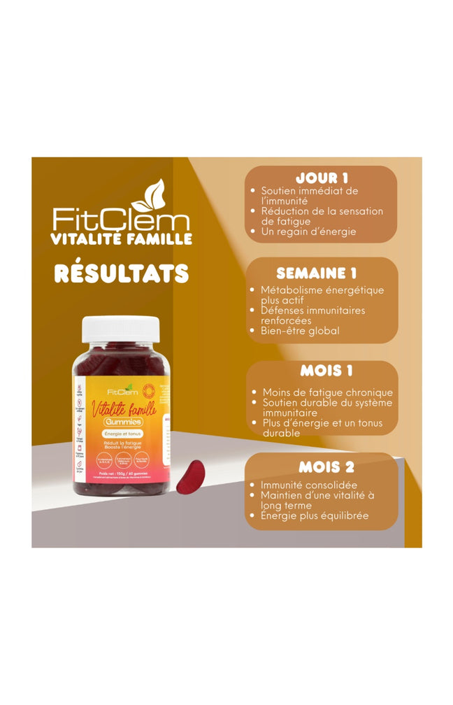 Gummies vitalité - Vitamies & zinc - Myrtille - 1 mois