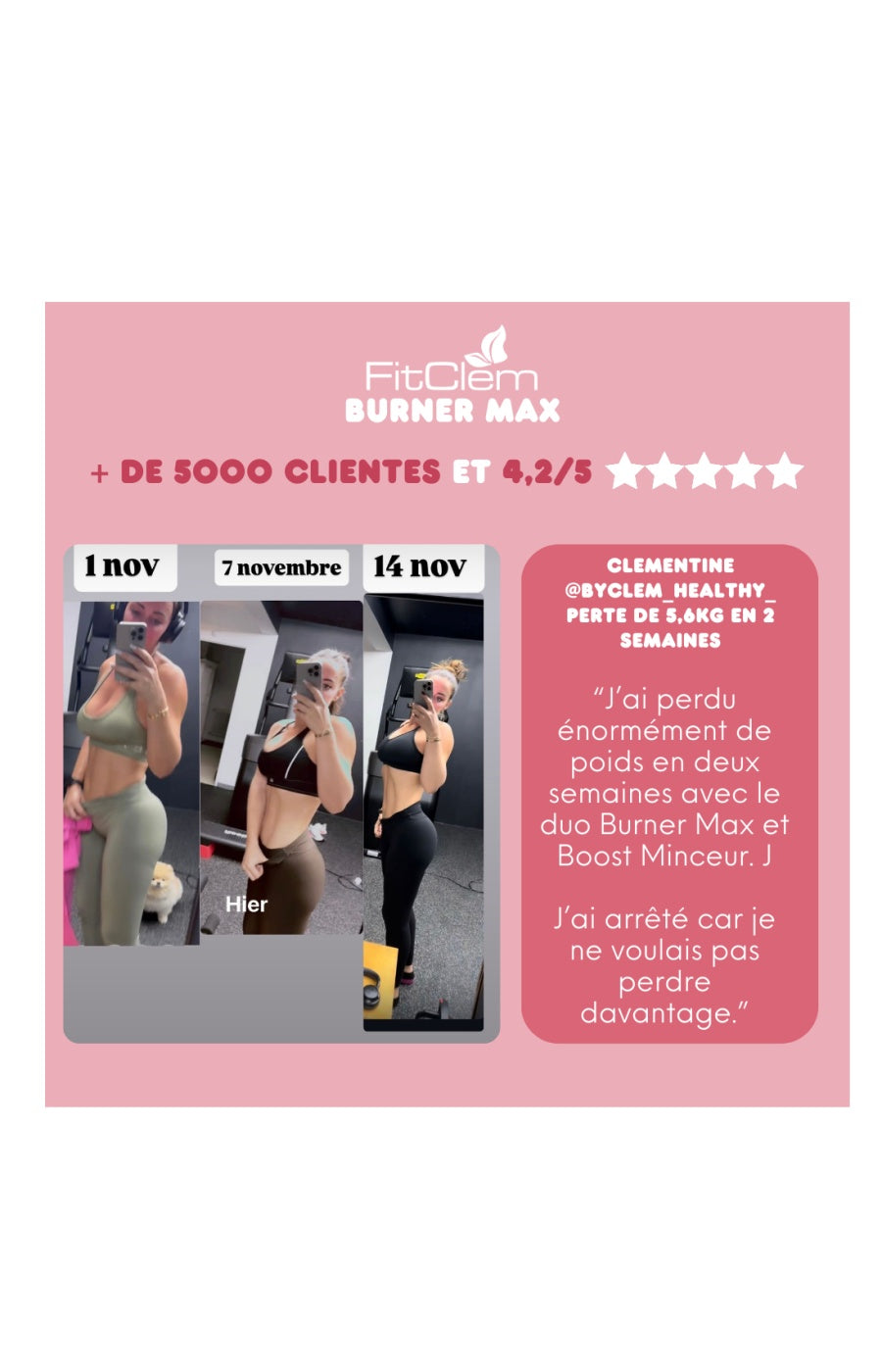 Cure brule graisse extrême - Burner Max - 1 mois