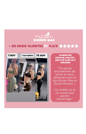 Cure brule graisse extrême - Burner Max - 3 mois