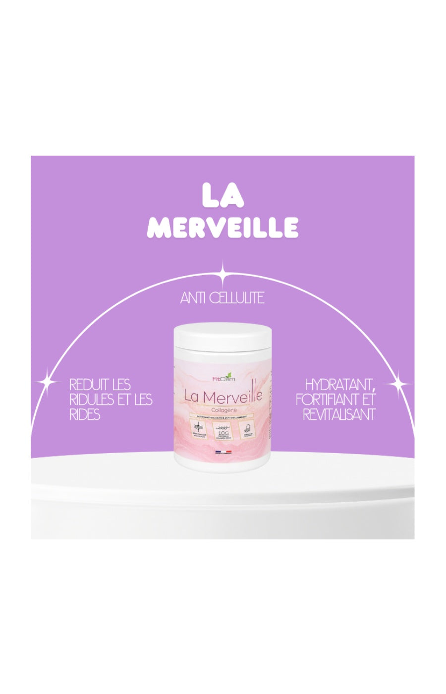 Poudre collagène marin - La Merveille - 1 mois