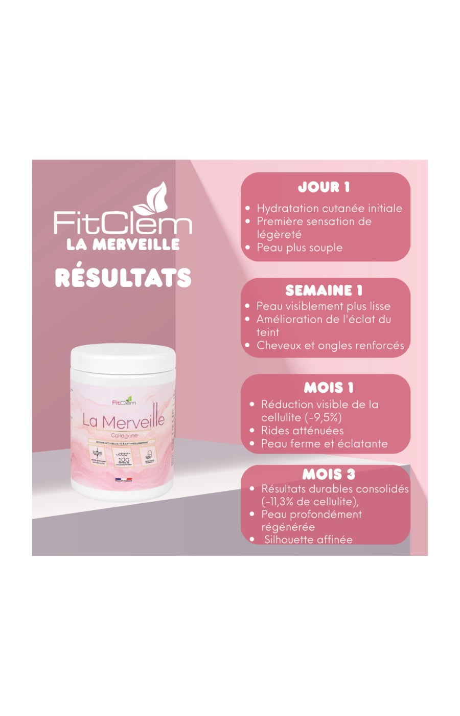 Poudres collagène marin - La Merveille - 3 mois