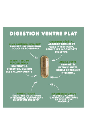 Cure digestion & ventre plat - Probiotiques - 15 jours