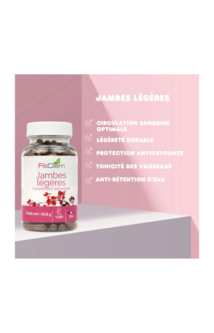 Cure jambes légères - Vigne rouge & vitamine E - 1 mois