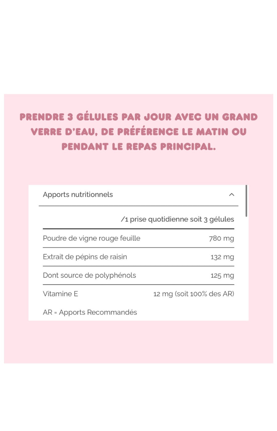 Cure jambes légères - Vigne rouge & vitamine E - 1 mois