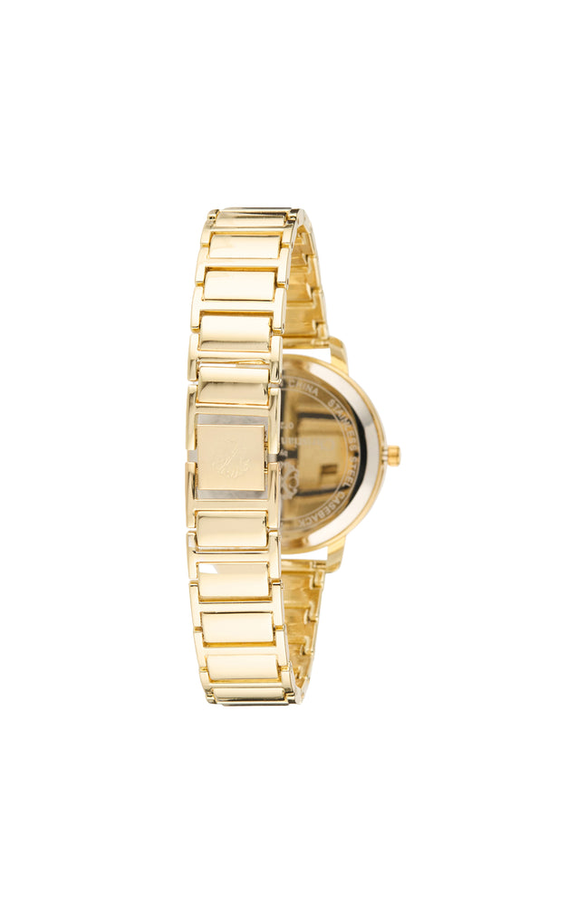 Montre à quartz en alliage - Doré