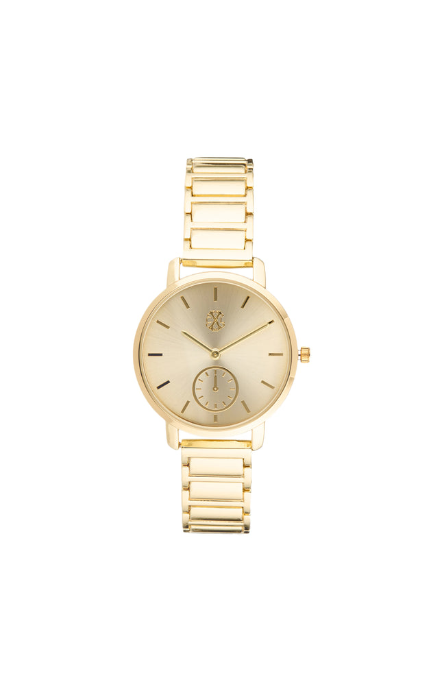Montre à quartz en alliage - Doré