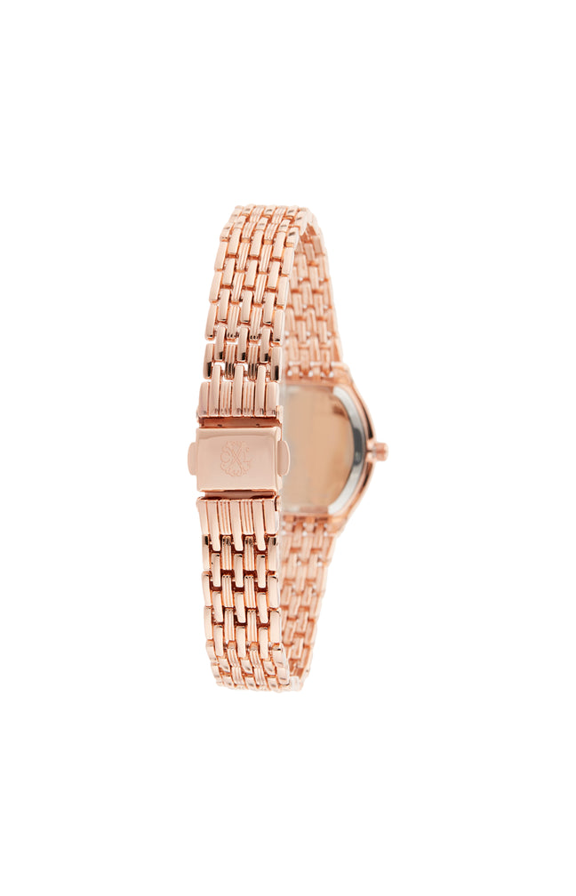 Montre à quartz en alliage - Doré rose