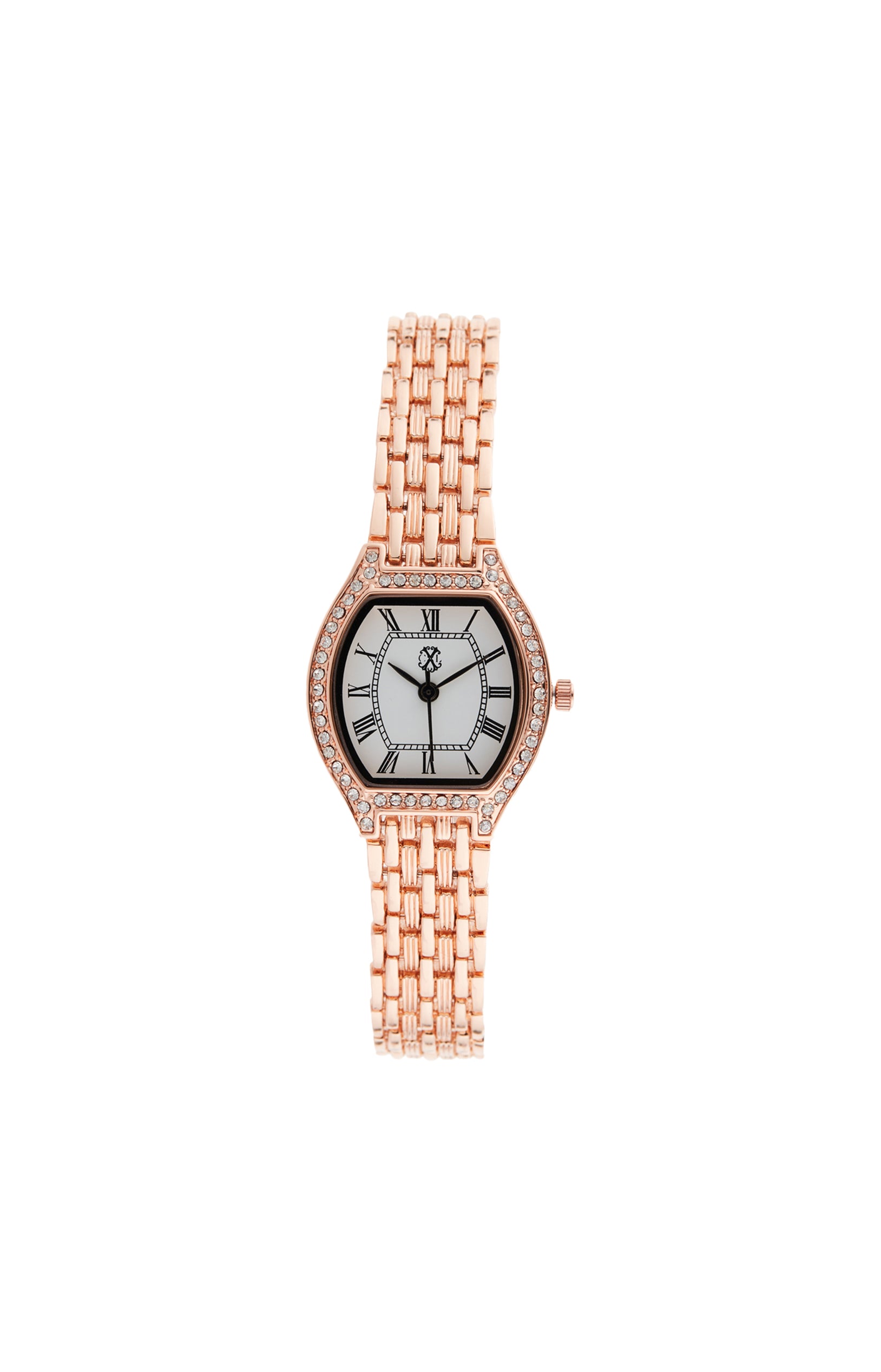 Montre à quartz en alliage - Doré rose
