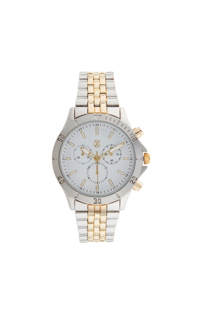 Montre à quartz en alliage - Argenté et doré