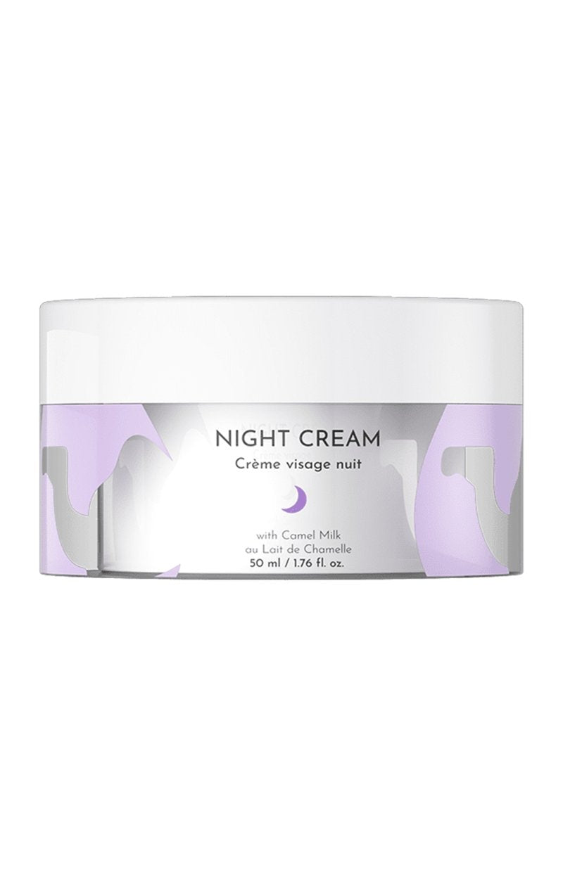Crème de nuit hydratante & anti-âge - Lait de chamelle - Visage - 50 ml