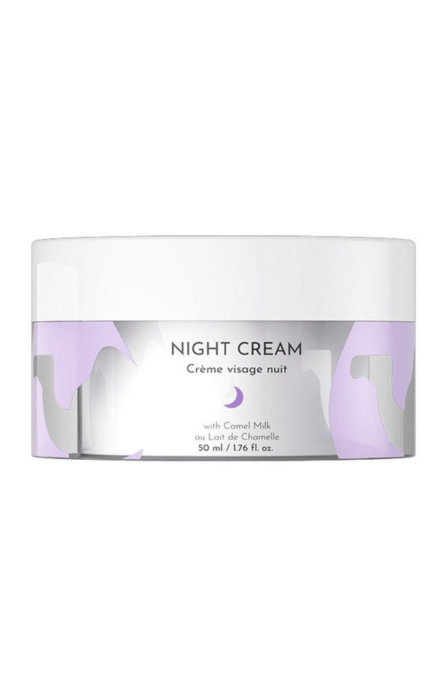 Crème de nuit hydratante & anti-âge - Lait de chamelle - Visage - 50 ml