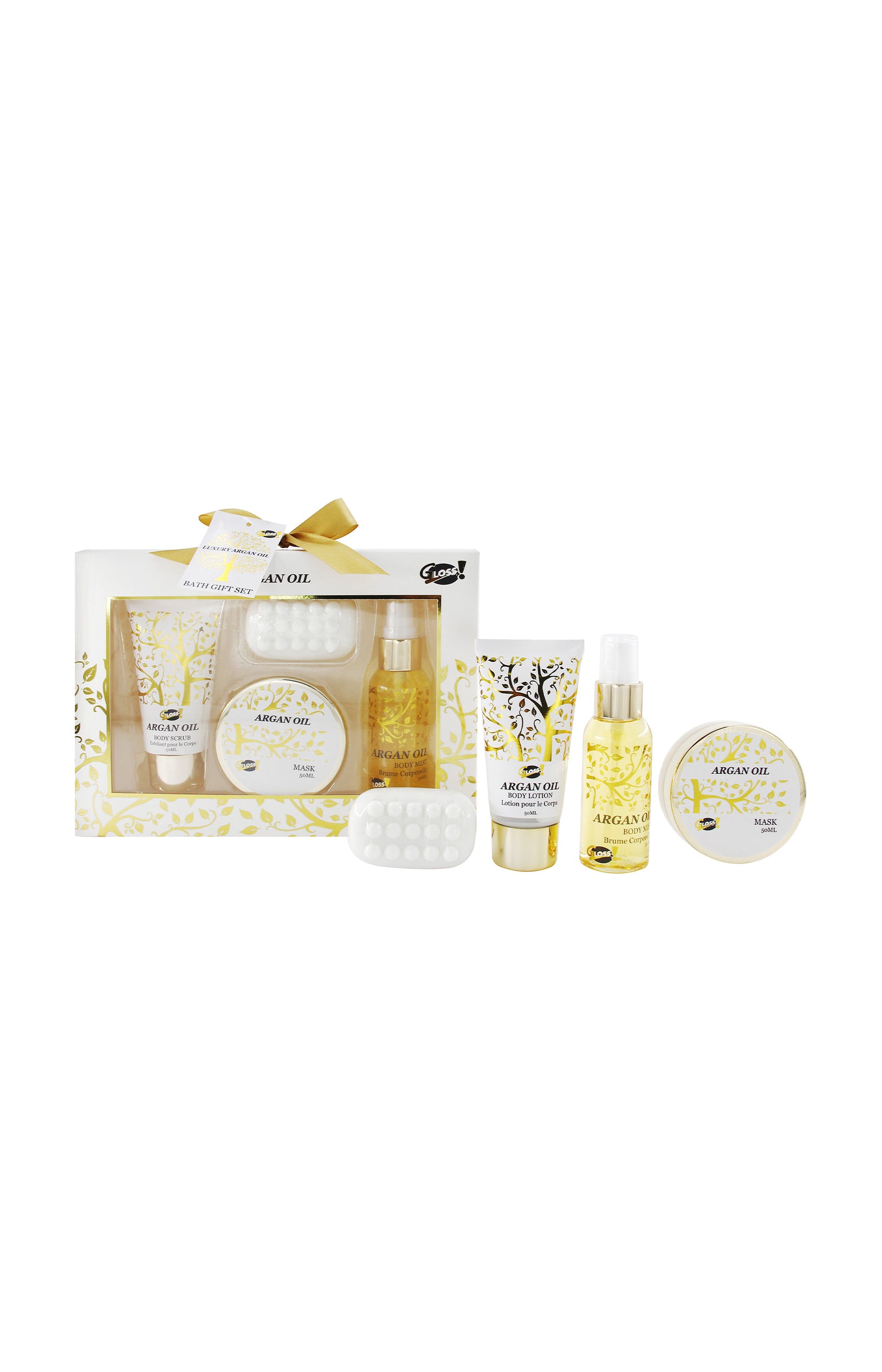 Coffret bain - Huile d'argan - Corps - 4 produits