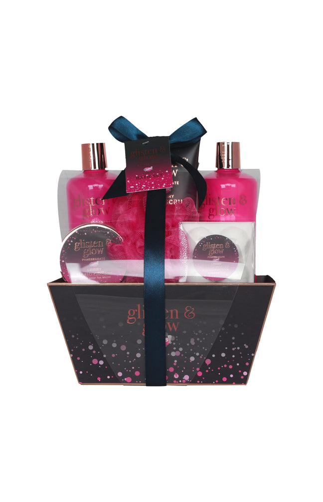 Coffret bain - Glisten & Glow Pink - Corps - 5 produits
