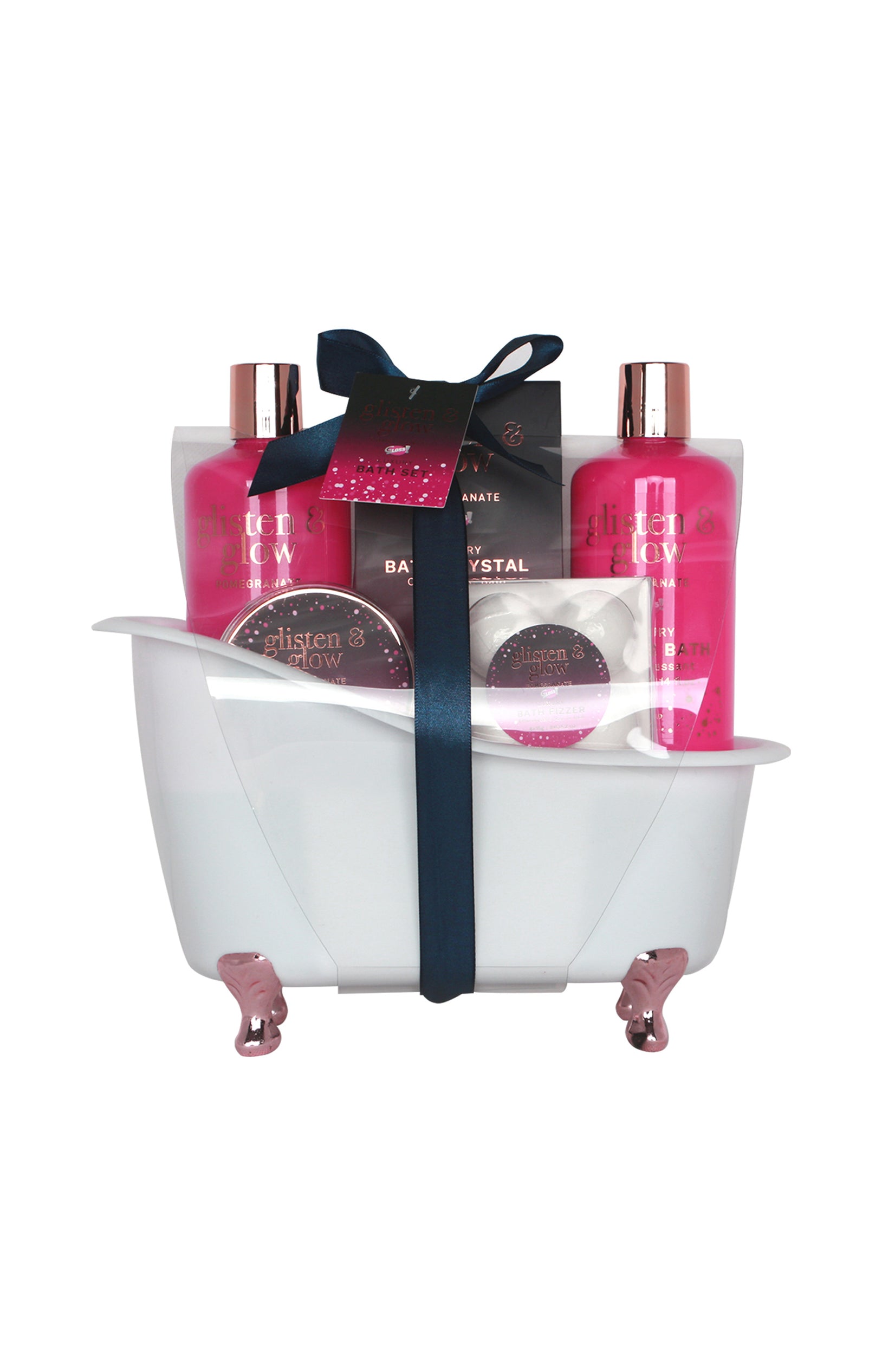 Coffret bain - Baignoire Glisten & Glow Pink - Corps - 5 produits
