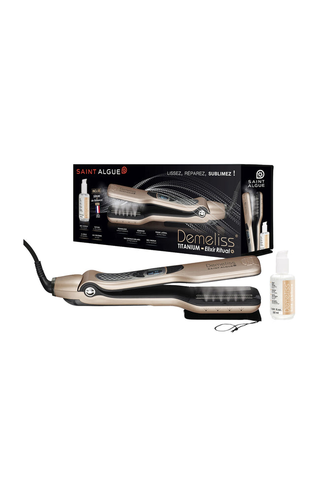 Coffret lisseur & spray brillance - Titanium Elixir Ritual - 2 produits