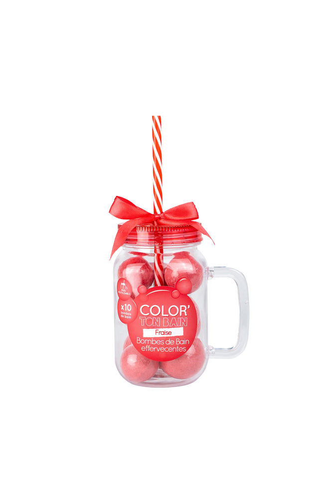 Mug - Bombes de bain - Fraise - 10 unités