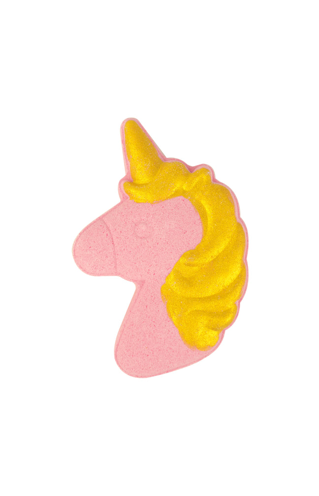Bombe de bain - Licorne - Bubble Gum - Rose/doré - 150 g