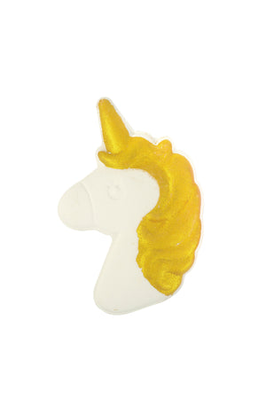 Bombe de bain - Licorne - Monoï - Blanc/doré - 150 g