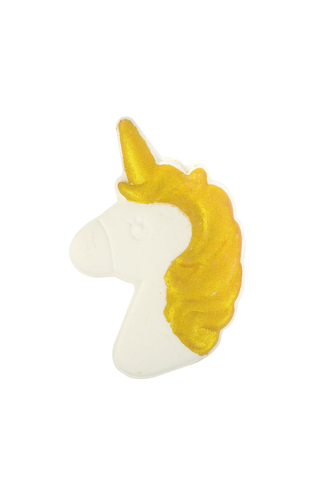 Bombe de bain - Licorne - Monoï - Blanc/doré - 150 g