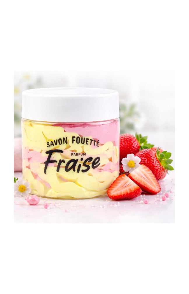 Savon fouetté - Fraise - 190 ml