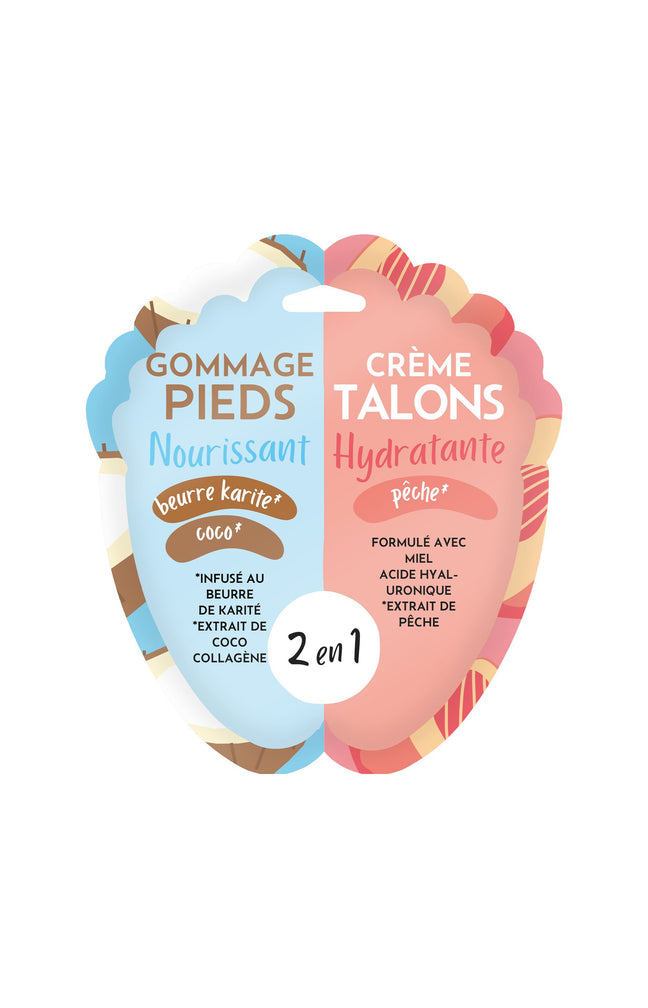 Gommage & gel hydratant - Pieds