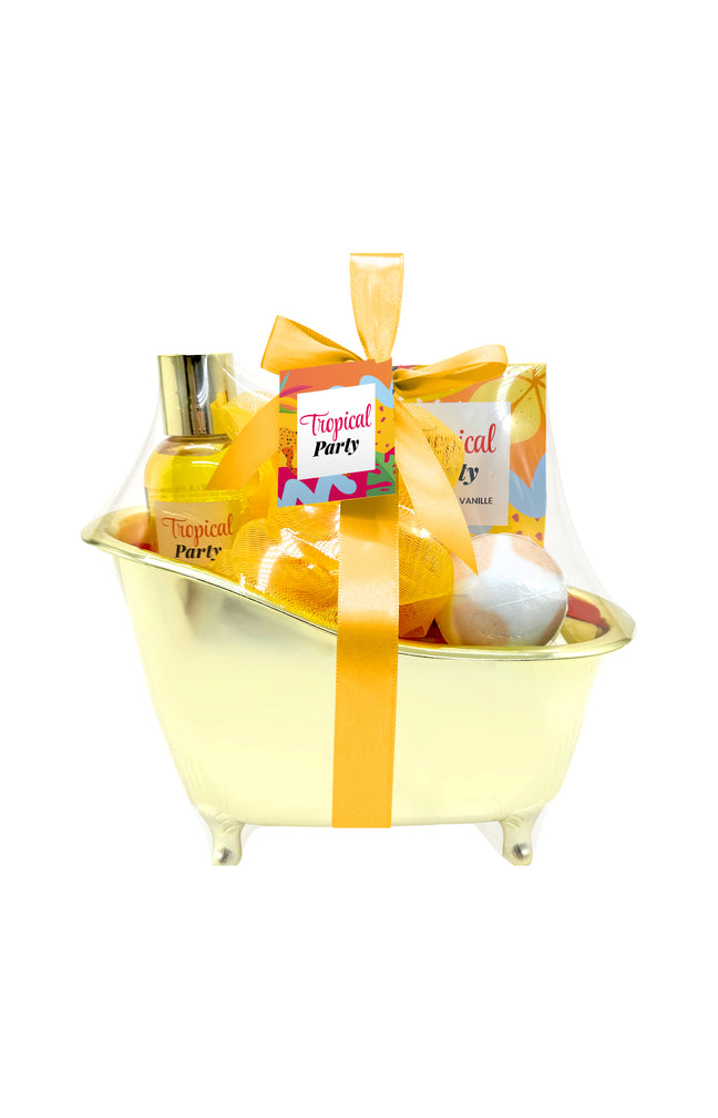 Mini coffret baignoire or - Soin corps - Vanille
