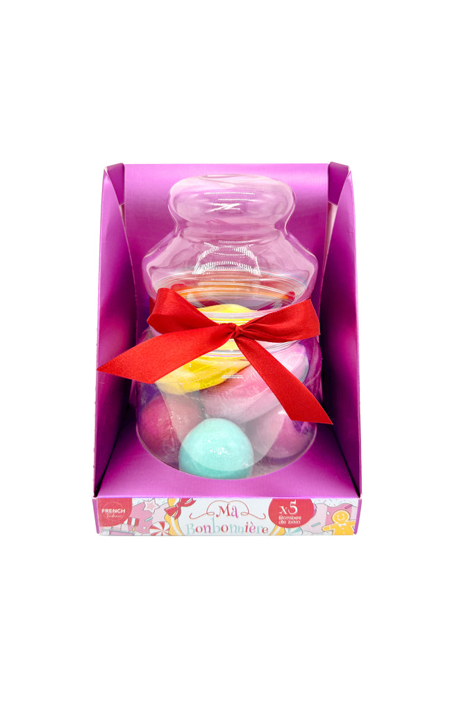 Coffret bombes de bain - Bonbonnière - 5 unités