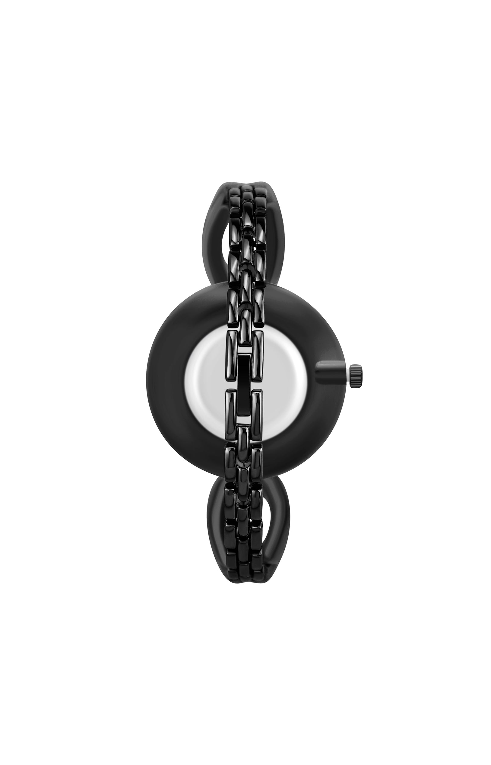 Montre - Métal & cristaux - Noir - 35 mm