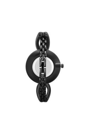 Montre - Métal & cristaux - Noir - 35 mm