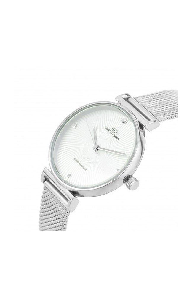 Montre - Laiton argenté & cristaux