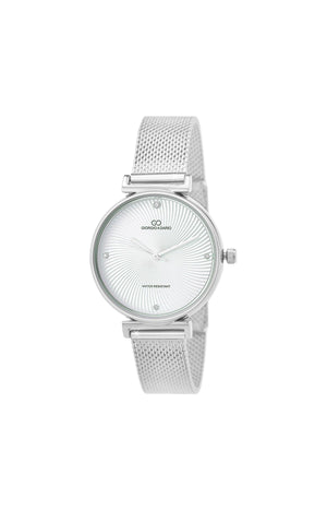 Montre - Laiton argenté & cristaux