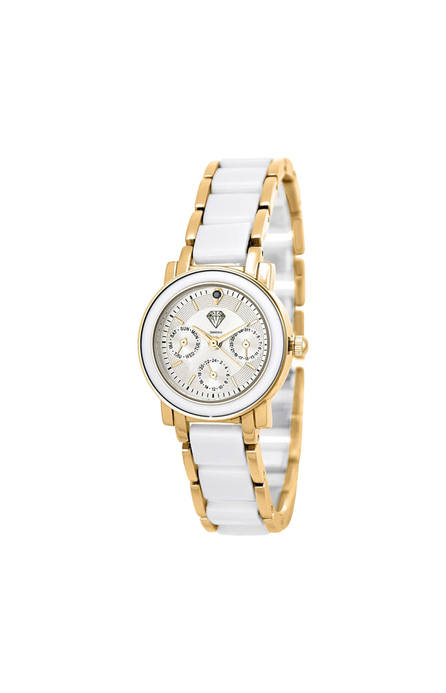 Montre - Laiton doré & diamant noir