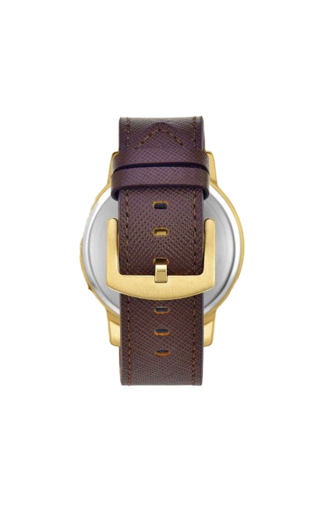 Montre - Laiton & quartz - Marron