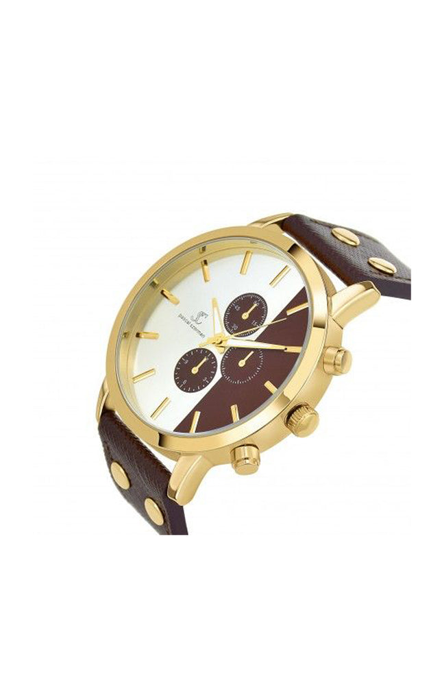 Montre - Laiton & quartz - Marron