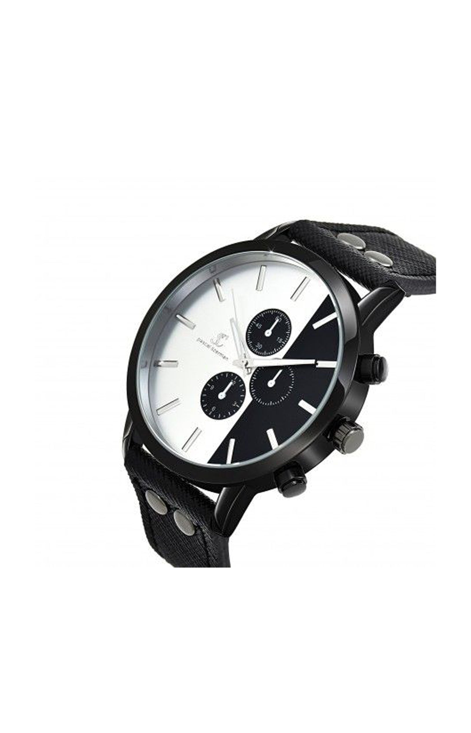 Montre - Acier inoxydable, Laiton & acier - Noir