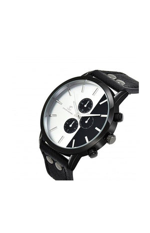 Montre - Acier inoxydable, Laiton & acier - Noir