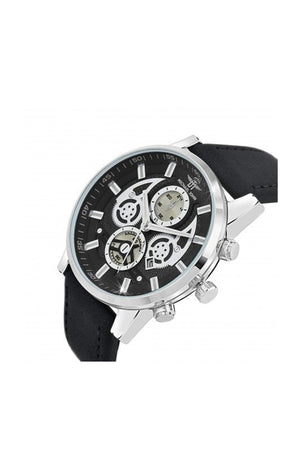 Montre - Laiton & quartz - Noir