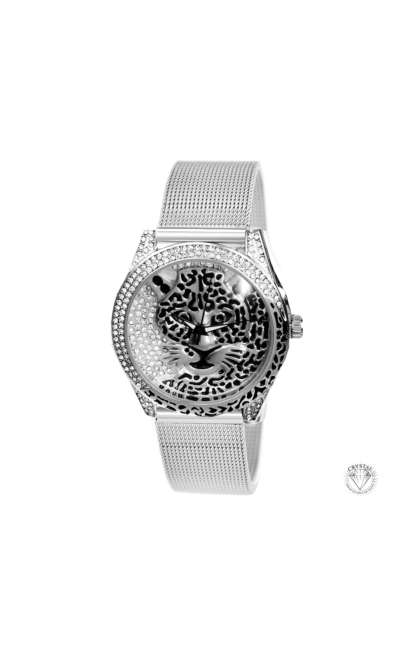 Montre milanais - Laiton & acier inoxydable - Argenté - 41 mm