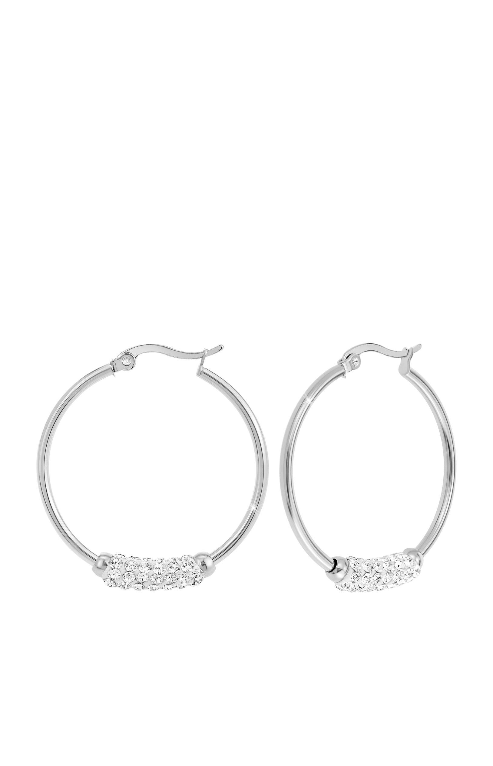 Boucles d'oreilles - Cristaux & acier inoxydable