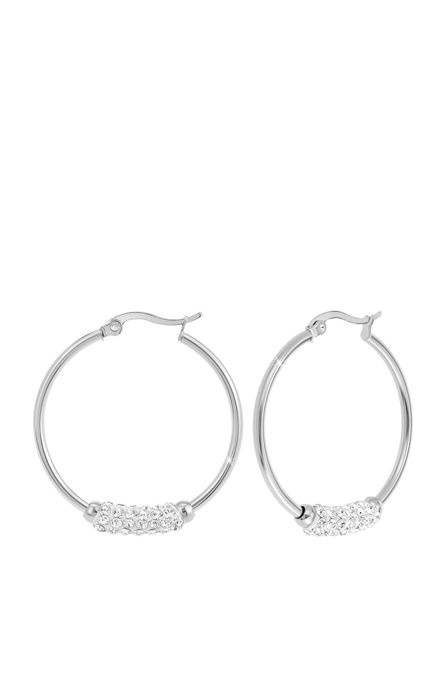 Boucles d'oreilles - Cristaux & acier inoxydable
