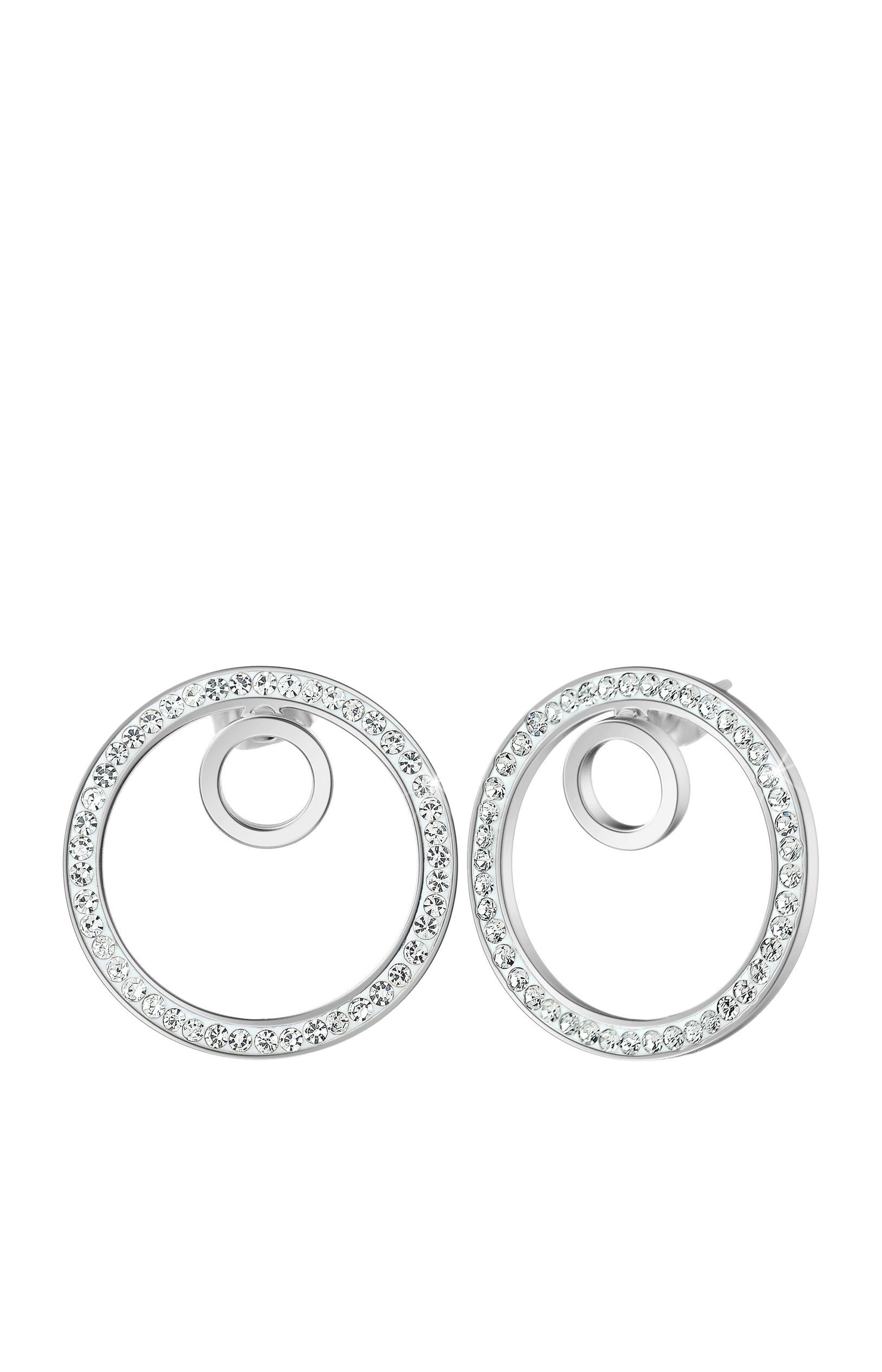 Boucles d'oreilles - Cristaux & acier inoxydable