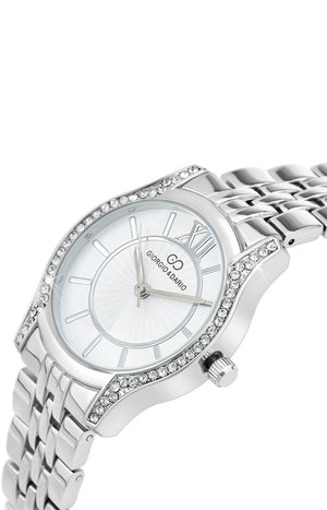 Montre - Laiton & métal - Argenté - 32 mm