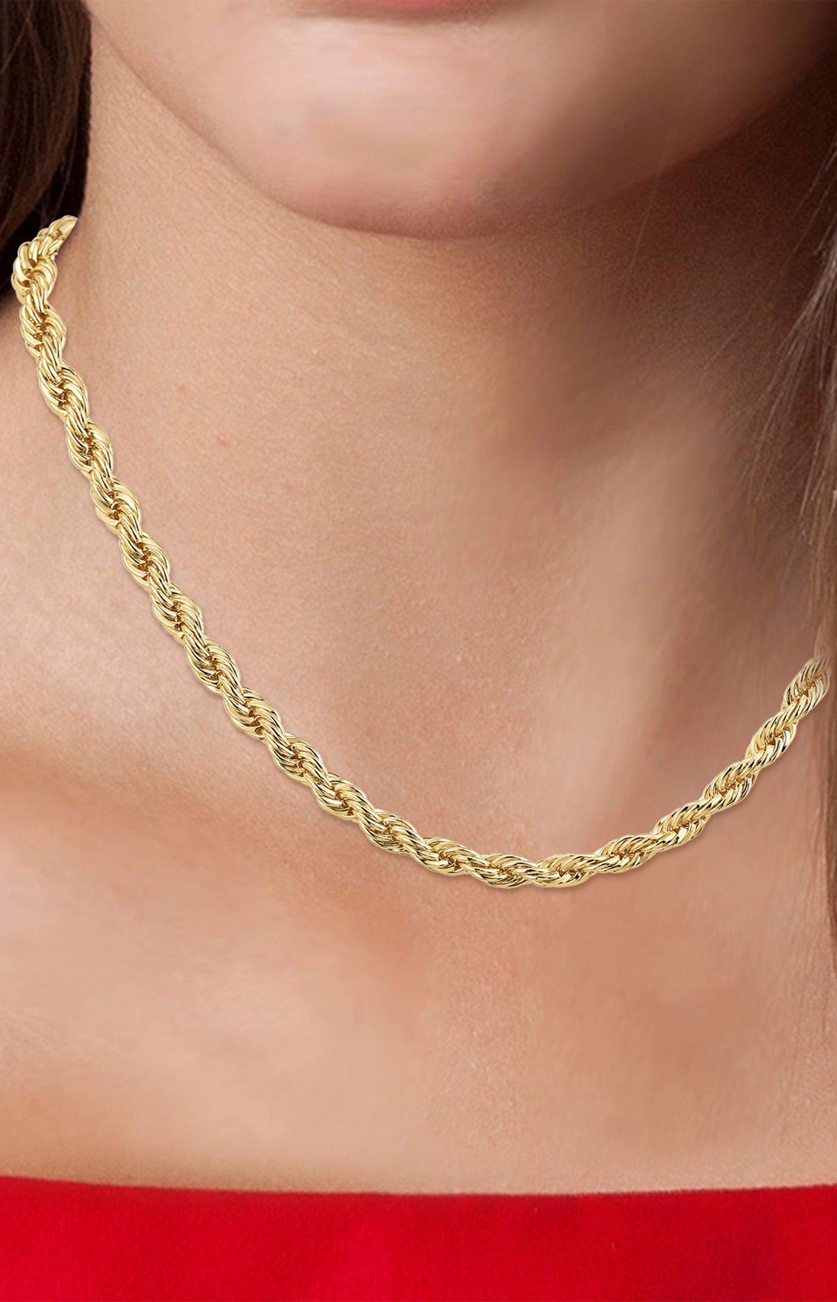 Parure - Collier & bracelet - Alliage - Doré