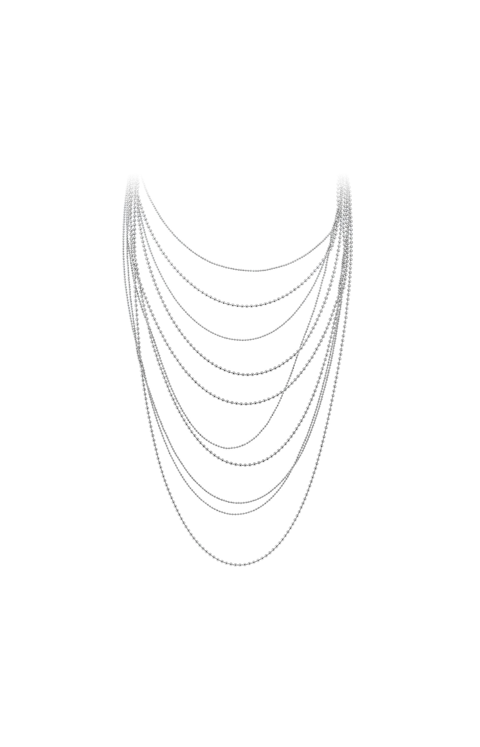 Collier - Multi chaîne - Acier inoxydable